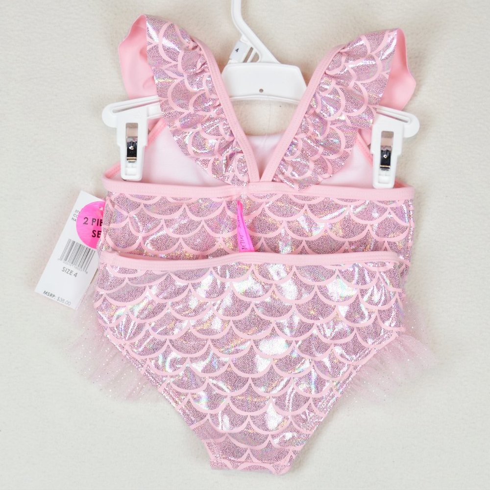 NWT BetseyJohnson 2-Piece Pink Mermaid Tankini Set - Picture 3 of 3